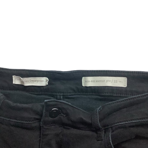 Pilcro & the Letterpress Jeans Sz 33L High Rise Bootcut Black - Picture 4 of 7